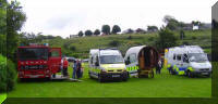 In attendance  three of our respected emergency services Fire, Police and the volunteers of the St Johns Ambulance Brigade, without who events such as this could not go ahead