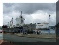 BELUGA INDICATION Pembroke Dock 7th August 2008 with ferry