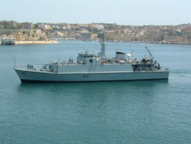 HMS Ramsey visits Malta