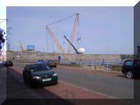 Her load being reloaded onto barges 17th April 2007 Port of Pembroke (Dock) POP1