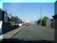 Seabourn Pride from far end of Front Street Pembroke Dock 0900hrs 26 September 2006