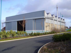 It was housed in the Eastern hangar which still stands today