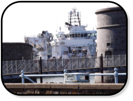 DINA STAR     leaving Pembroke Dock Port 1745 10th June 2015